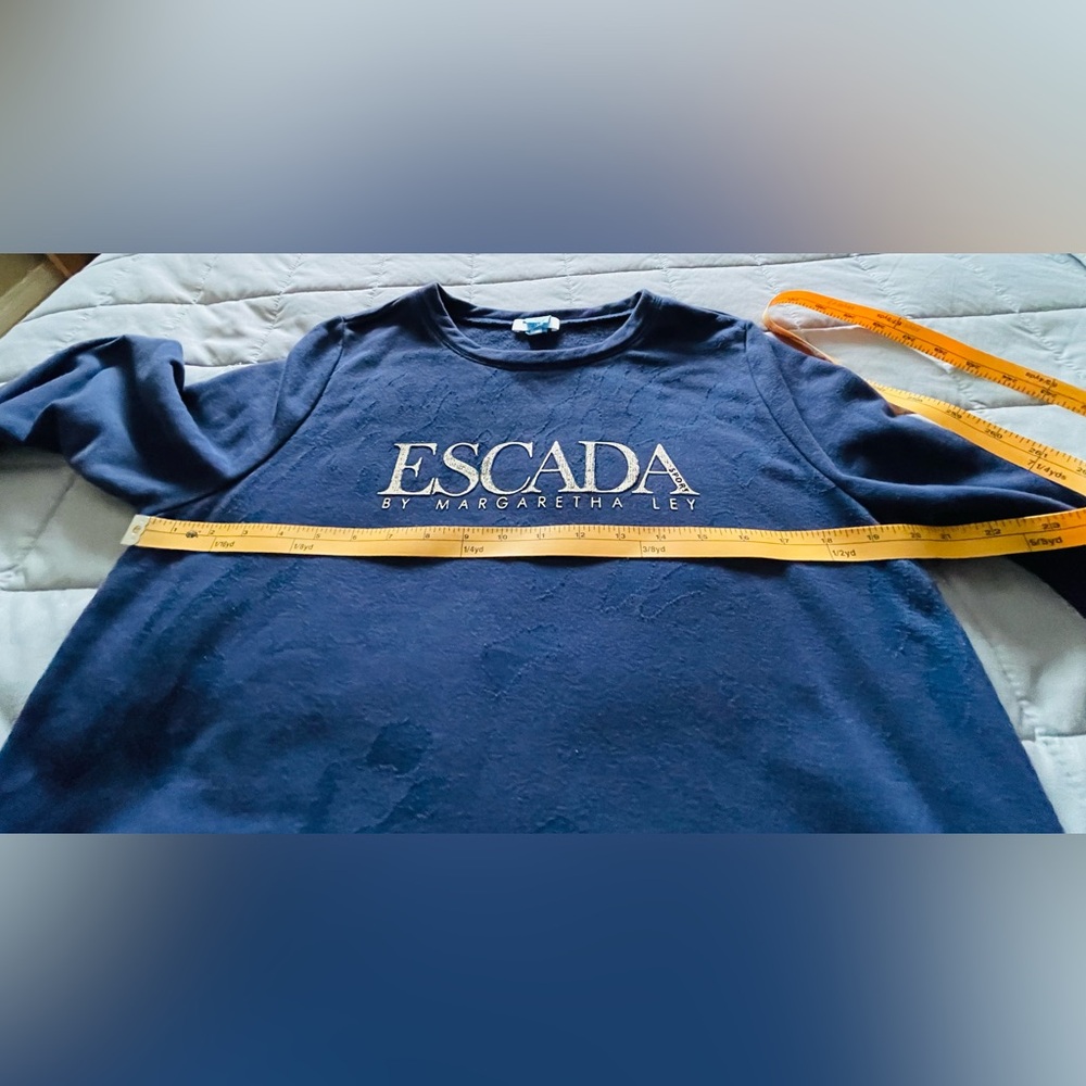 Escada by Margaretha Ley Navy Sweater - Picture 14 of 15